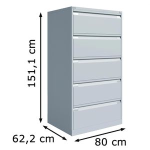 Produktbild für Hängeregisterschrank Bisley DF5-645