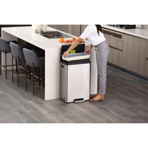 Produktbild für Mülleimer EKO EcoCasa, VB 913845, matt silber