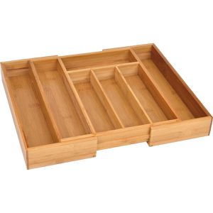 Produktbild für Besteckkasten Gräwe 242, braun, aus Bambus
