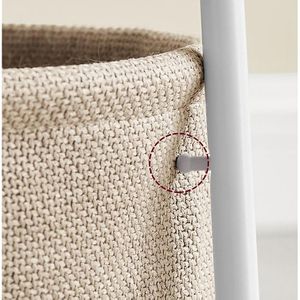 Produktbild für Beistelltisch Vasagle LET223W10, weiß / natur