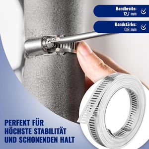 Produktbild für Schlauchschelle Poppstar 1011033, Set