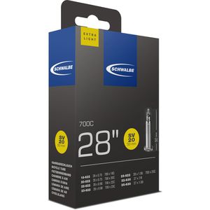 Produktbild für Fahrradschlauch Schwalbe Extra Light SV20, 28 Zoll
