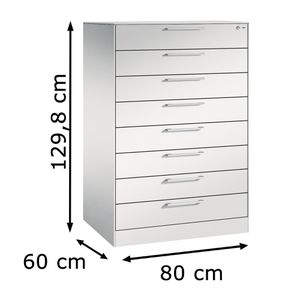 Produktbild für Karteischrank CP-Möbel Asisto C3000, für DIN A6