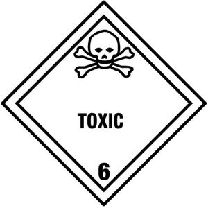 Produktbild für Gefahrgutaufkleber Boxlab Gefahrzettel, Klasse 6.1