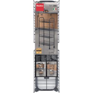 Produktbild für Nischenregal Metaltex Ascona Lava, 344504000, mit Rollen