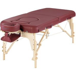 Master-Massage Massageliege Eva, burgundy, klappbar, 2 Zonen, für Schwangere, 71cm breit