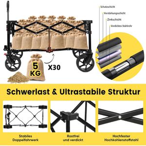 Produktbild für Bollerwagen Sekey XXL FW210, faltbar