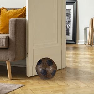 Produktbild für Türstopper Relaxdays Fußball in Lederoptik, aus Stoff