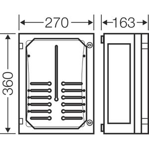 Produktbild für Zählergehäuse Hensel FP 2211, für 1 Zähler