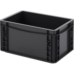 Produktbild für Eurobox AUER ESD EG 32/17 HG, schwarz, 7,6 Liter