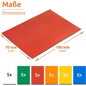 Produktbild für Magnetschilder ECENCE 24010101, 5 Farben