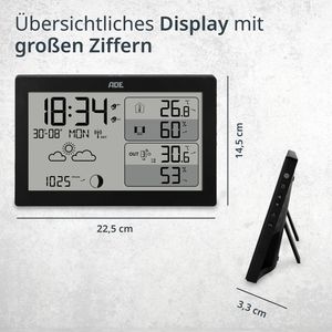 Produktbild für Wetterstation ADE WS2325, Funk, digital