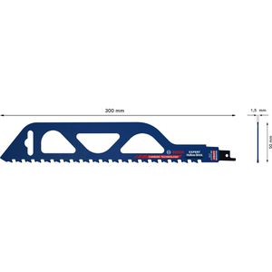 Produktbild für Säbelsägeblatt Bosch Expert Hollow Brick S 1243 HM