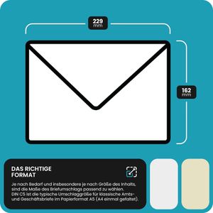 Produktbild für Briefumschläge Netuno Aster Smooth, Weiß, C5