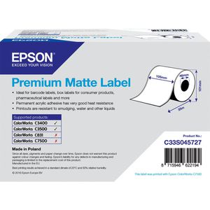 Produktbild für Epson-Etiketten Epson Premium Matte Label S045727