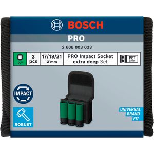 Produktbild für Steckschlüssel Bosch PRO Impact Socket, 3-teilig
