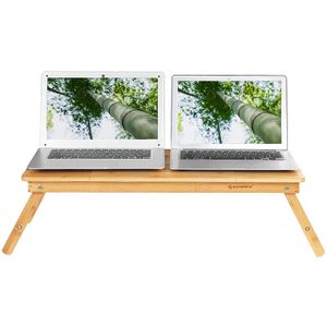 Produktbild für Laptoptisch Songmics LLD004, aus Bambus, höhenverstellbar
