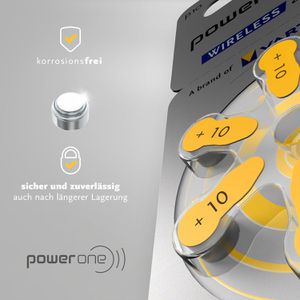Produktbild für Hörgerätebatterie Power-One 24610 p10