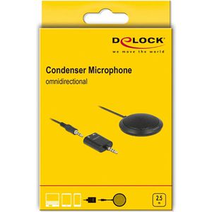 Produktbild für Mikrofon DeLock 65873, schwarz