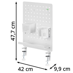 Produktbild für Tischtrennwand LogiLink Pegboard PB0104, weiß