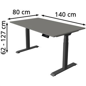 Produktbild für Schreibtisch Kerkmann Move 1 stable, graphit / anthrazit
