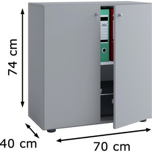 Produktbild für Aktenschrank VCM Vandol Mini 912685, aus Holz