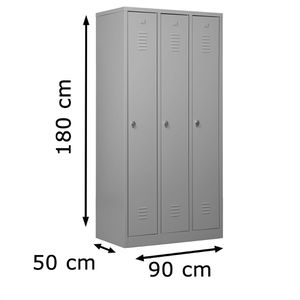 Produktbild für Spind G-Office WRC/3.1890, lichtgrau