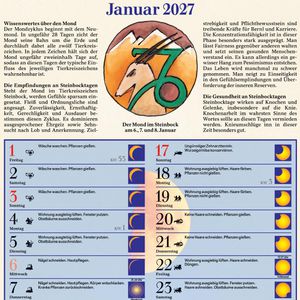 Produktbild für Mondkalender Korsch 221927 Mit dem Mond im Rhythmus, Jahr 2027