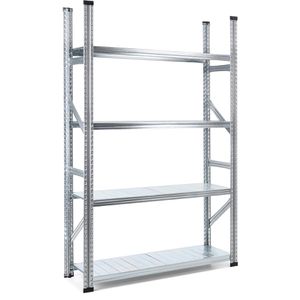 Schwerlastregal GEWE 412G4R, 4 Metallböden