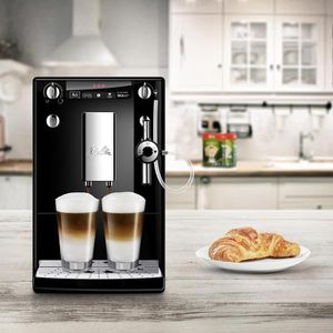 mit Solo Böttcher – E schwarz Milchsystem Caffeo Milk, Heißwasser, & Melitta Perfect AG Kaffeevollautomat 957-101,