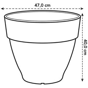 Produktbild für Pflanztopf elho Vibia Campana Rund, 46 Liter