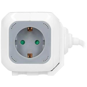 Produktbild für Steckdosenwürfel Orno OR-AE-13144, weiß / grau