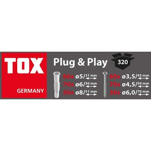 Produktbild für Schrauben-Dübel-Set Tox 01190101, Trika Plug &amp; Play