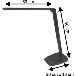 Produktbild für Schreibtischlampe Unilux Twistled, schwarz, LED, dimmbar
