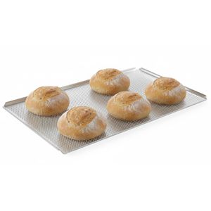 Produktbild für Backblech Hendi GN 1/1, silber, gelochtes Aluminium