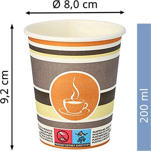 Produktbild für Trinkbecher Papstar 90128 To Go, farbig