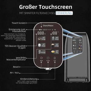 Produktbild für Osmoseanlage OsmoFresh Quella Life, Auftisch, schwarz