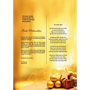 Produktbild für Weihnachtsbriefpapier Böttcher-AG Weihnachtszeit