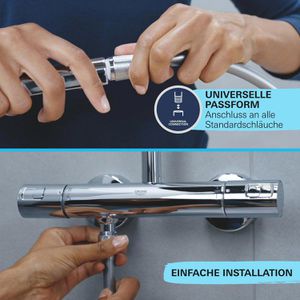 Produktbild für Duschschlauch GROHE Vitalioflex Trend 28742002, verchromt