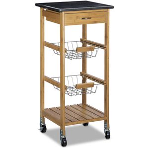 Küchenwagen Relaxdays ALFRED S, braun