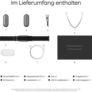 Produktbild für Diktiergerät Plaud NotePin S Black