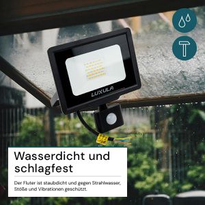 Produktbild für LED-Außenstrahler Luxula LX400122, IP65 wasserdicht