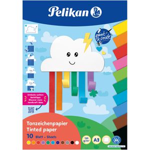 Produktbild für Tonpapier Pelikan 101998 Rainbow, A3