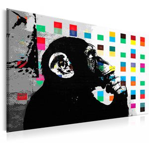 Produktbild für Wandbild Artgeist Denkender Affe
