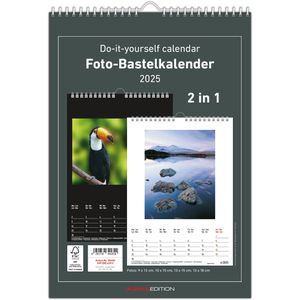 Fotokalender Bastelkalender Weis zum Selbstgestalten Größe A4 für 2021 jahr
