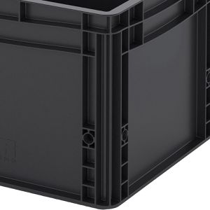 Produktbild für Eurobox AUER ESD EG 43/27 HG, schwarz, 26 Liter