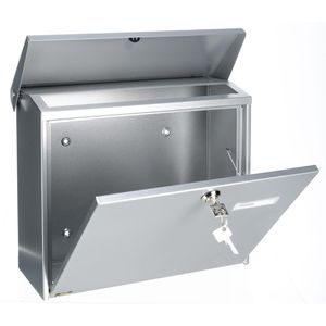 Produktbild für Briefkasten Burg-Wächter Comfort 913 Si, silber, aus Stahl