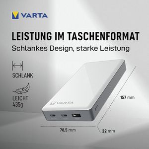 Produktbild für Powerbank Varta Energy 20000, 57978, 20000mAh