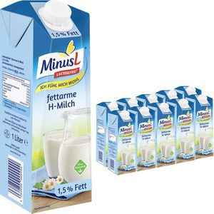Milch MinusL fettarme H-Milch, Fettgehalt 1,5%