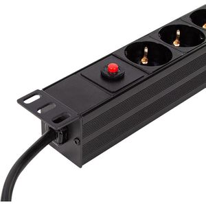 Produktbild für Steckdosenleiste LogiLink PDU8C03 PDU mit 3m Kabel